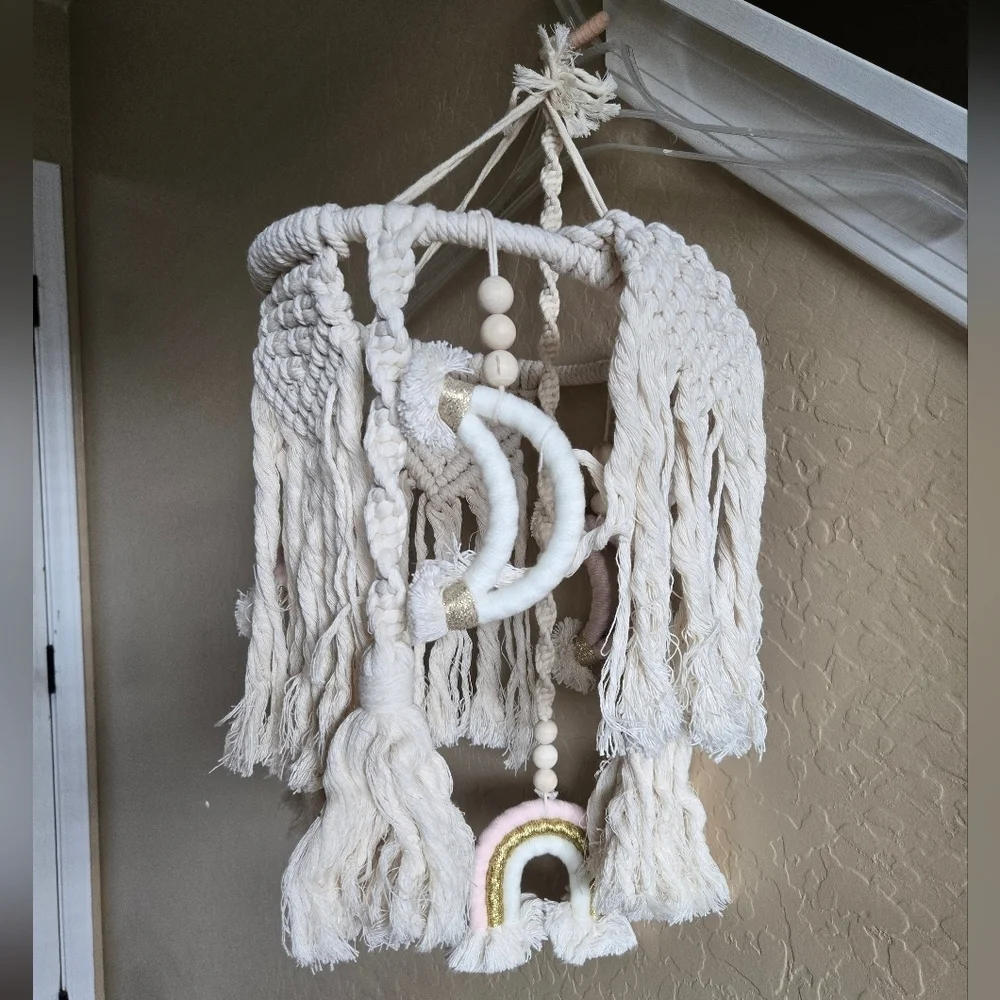 Handmade macrame baby